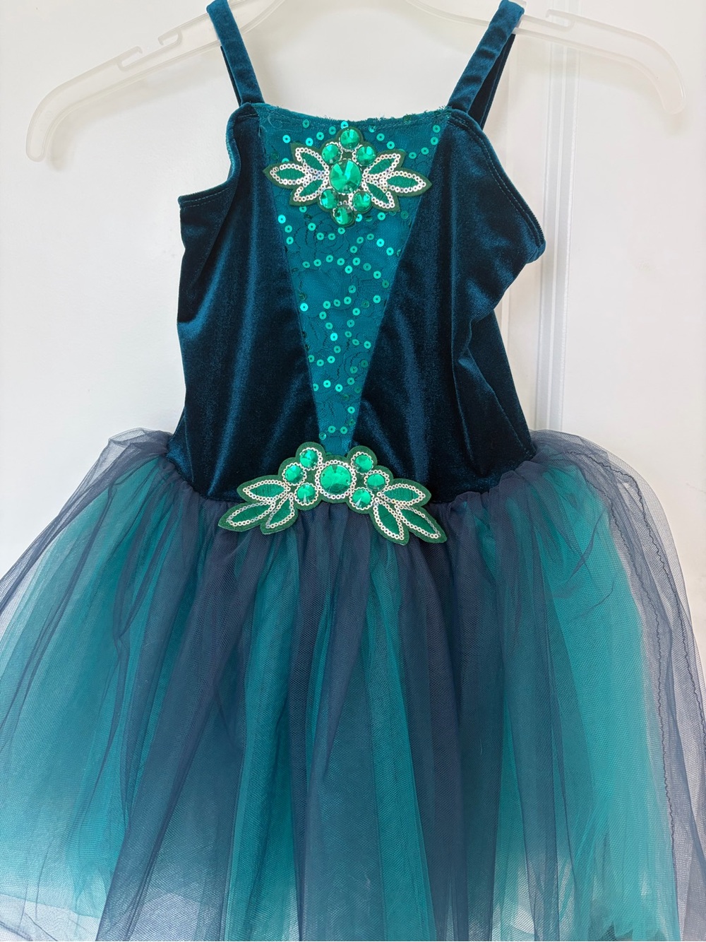 Revolution Teal and Navy Tulle Dance Costume Dress